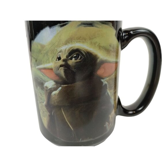 Star Wars Baby Yoda 15oz Ceramic Mug By Zak! - May The Force Be With You Design - Picture 4 of 5
